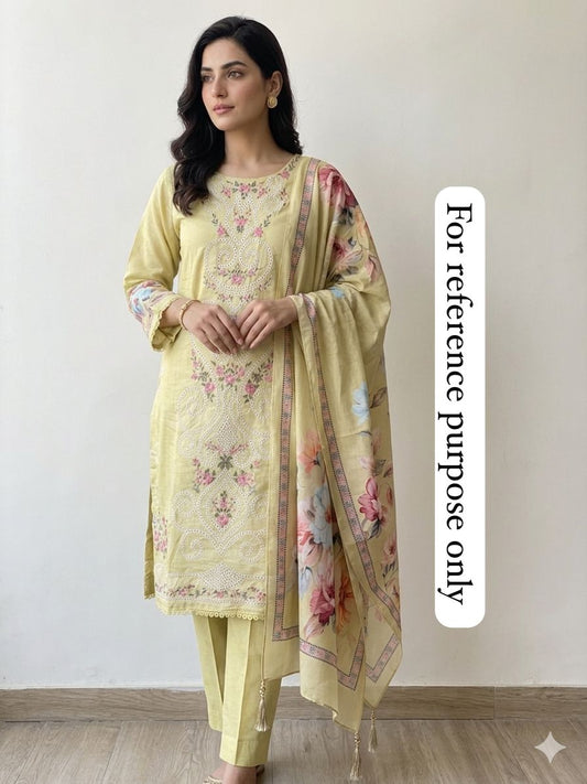 Mul chanderi unstitched ladies suit Rc18894 (a)