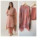 Exquisite Organza Tuile Designer 3 Pcs Unstitched Suit Set
