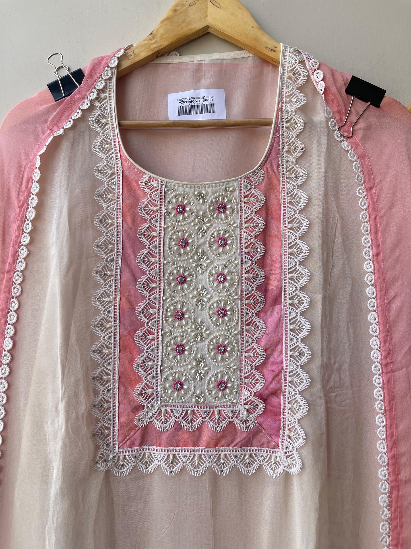 Organza unstitched ladies suit Rc18947 (b)