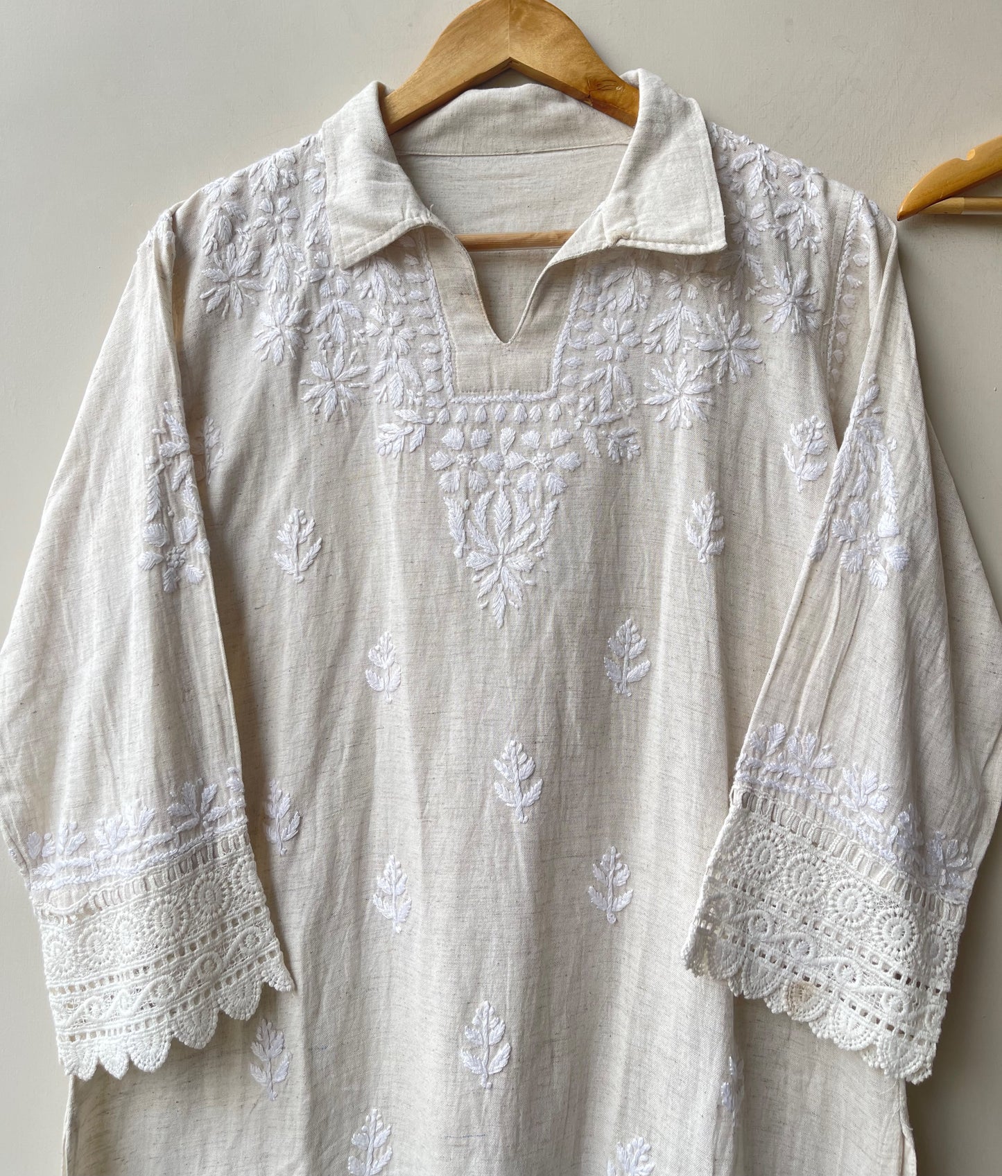 Soft khadi linen stitched ladies coord set Rc19088