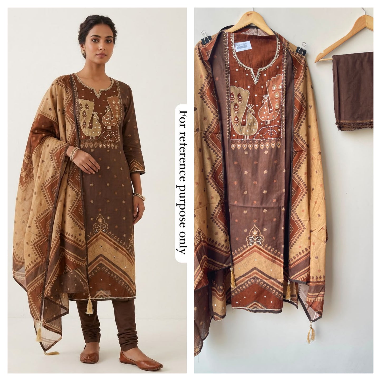 Mul cotton printed unstitched ladies suit Rc18962