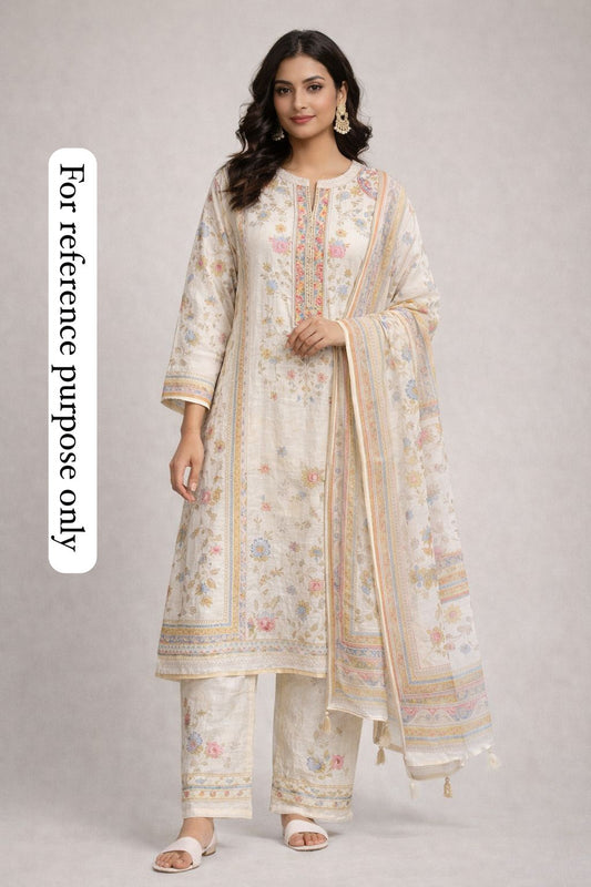 Soft banarasi kota doriya unstitched ladies suit Rc18527