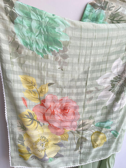 Pure organza unstitched ladies suit Rc18505 (a)