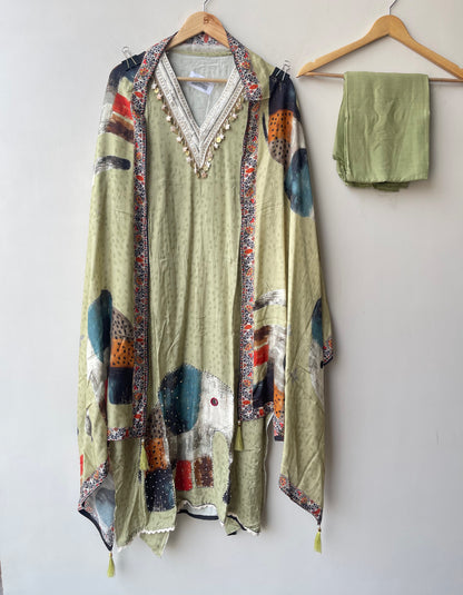 Muslin printed unstitched ladies suit Rc18984
