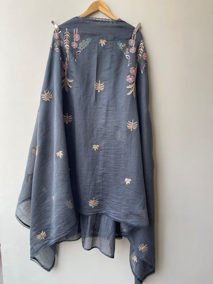 Fine mul chanderi unstitched ladies suit Rc18799