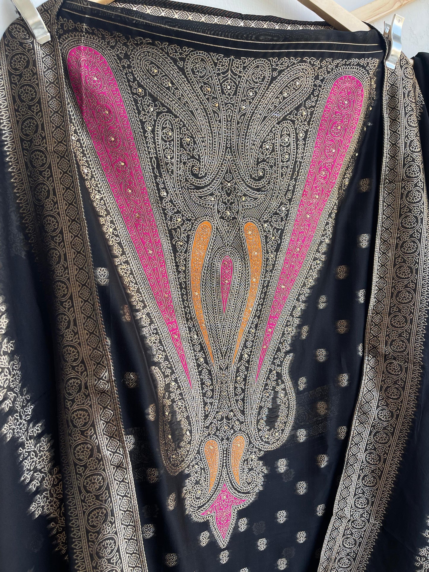 Banarasi silk unstitched ladies suit Rc17878 (d)