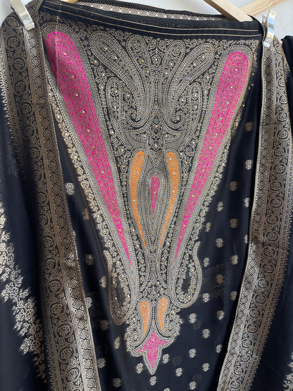 Banarasi silk unstitched ladies suit Rc17878 (d)