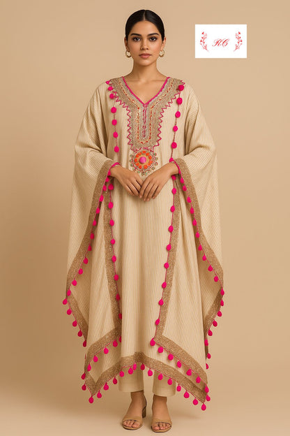Banarasi shimmer silk unstitched ladies suit Rc17691