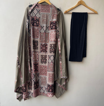 Designer Cotton Printed 3pcs Unstitched Suit Set