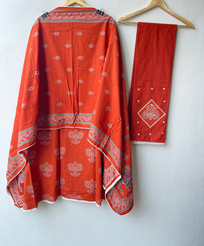 Cotton printed unstitched ladies suit Rc19306 (a)