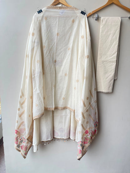 Banarasi cotton jaamdhani weaving unstitched ladies suit Rc19053