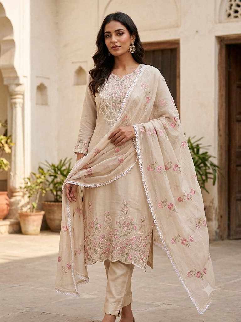 Fine glass organza ladies unstitched suit Rc19320 (b)