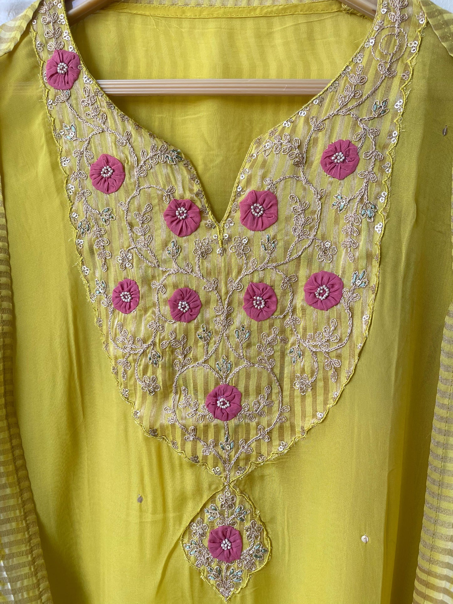 Organza unstitched ladies suit Rc17797