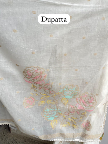 Khaadi linen unstitched ladies suit Rc18593