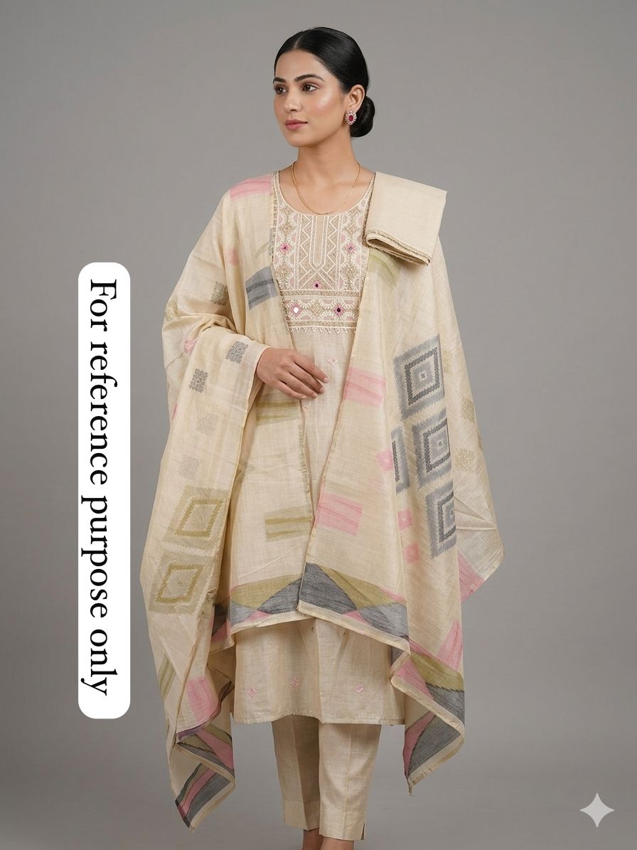 Mul Chanderi Unstitched Ladies Suit RC-18742 – view 2