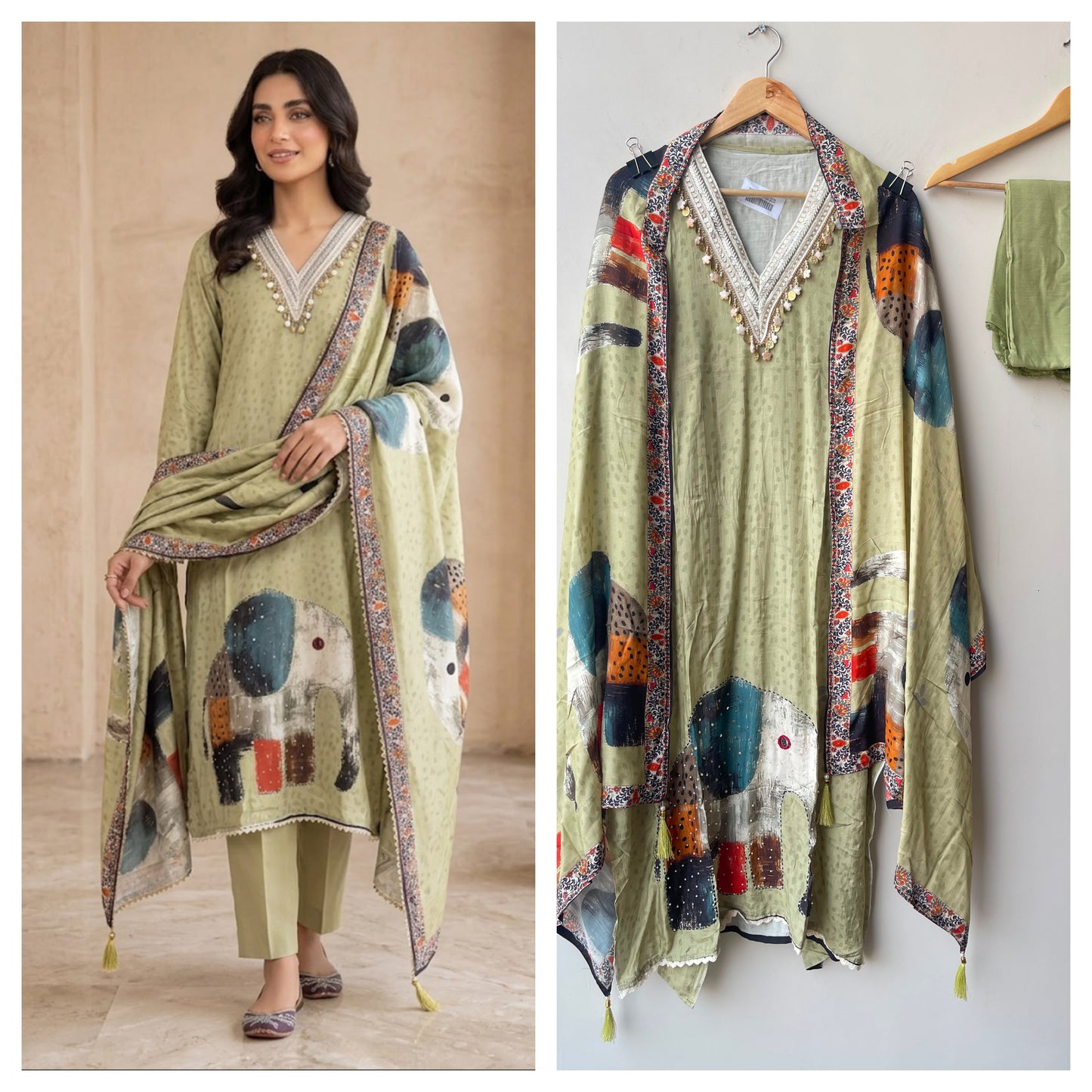Muslin printed unstitched ladies suit Rc18984