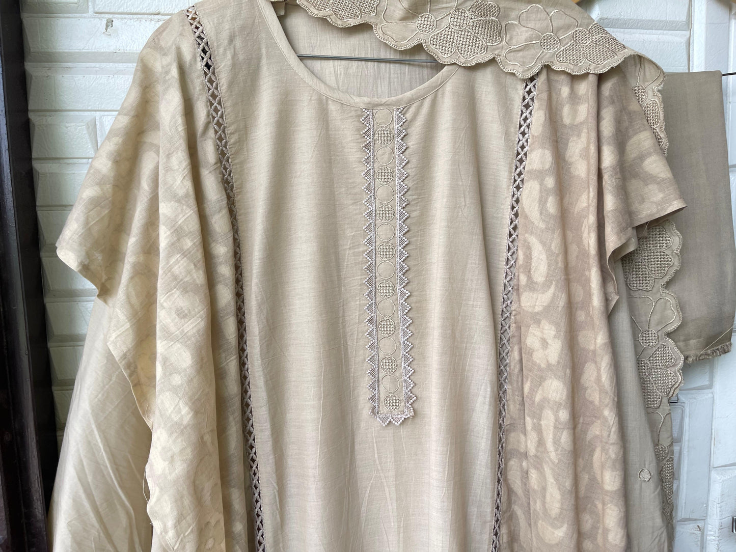 Self cotton unstitched ladies suit Rc17415 (b)