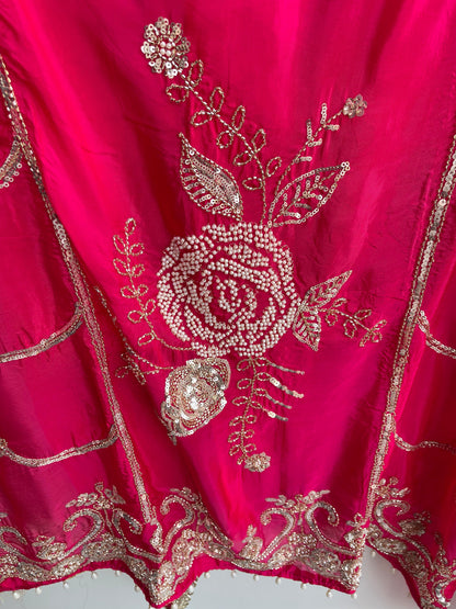 Satin crepe unstitched ladies suit Rc18393 (c)