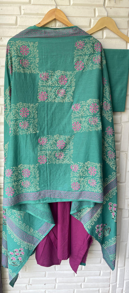 Pure cotton unstitched ladies suit Rc17745