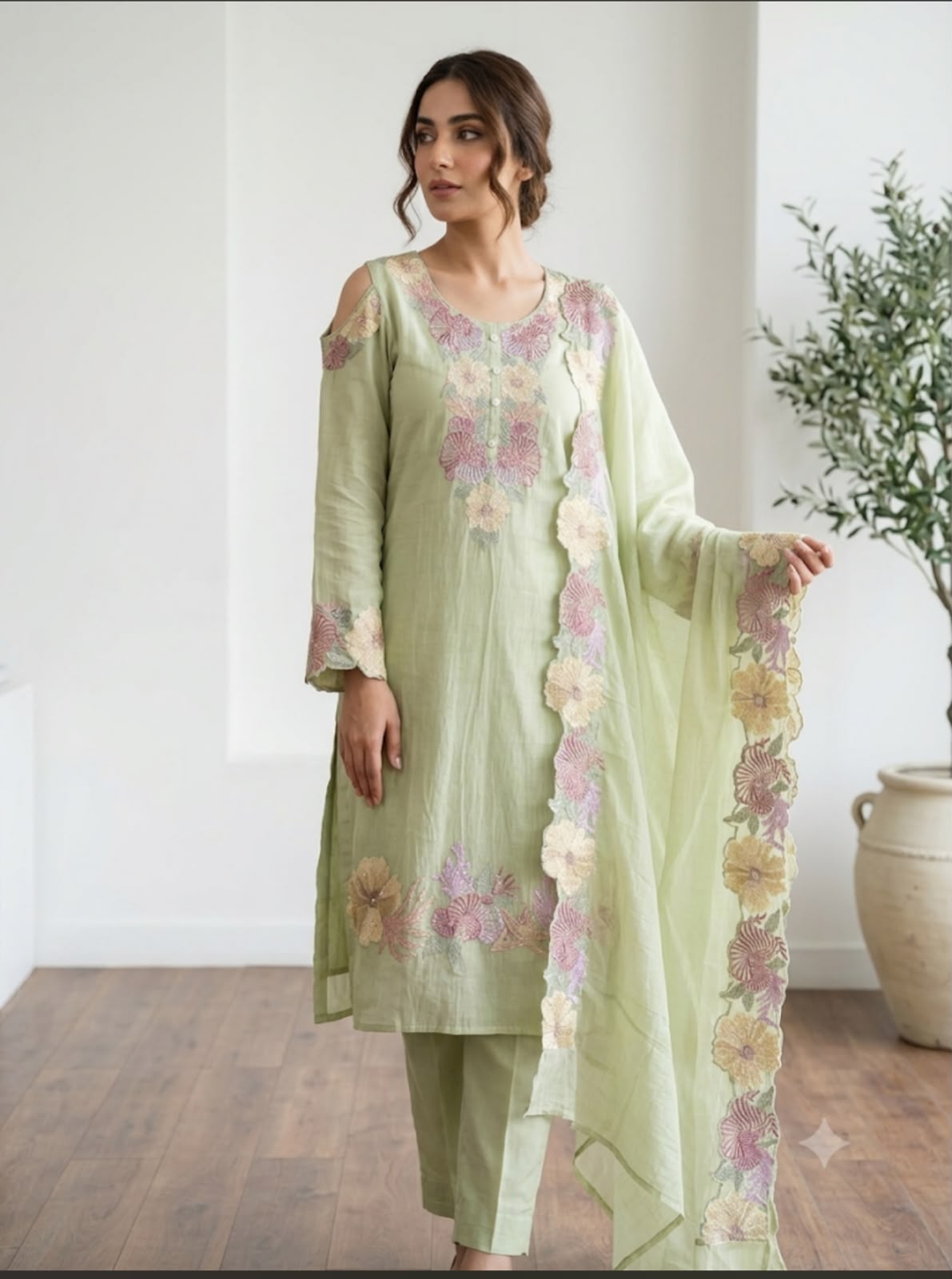 Mul cotton unstitched ladies suit Rc19007