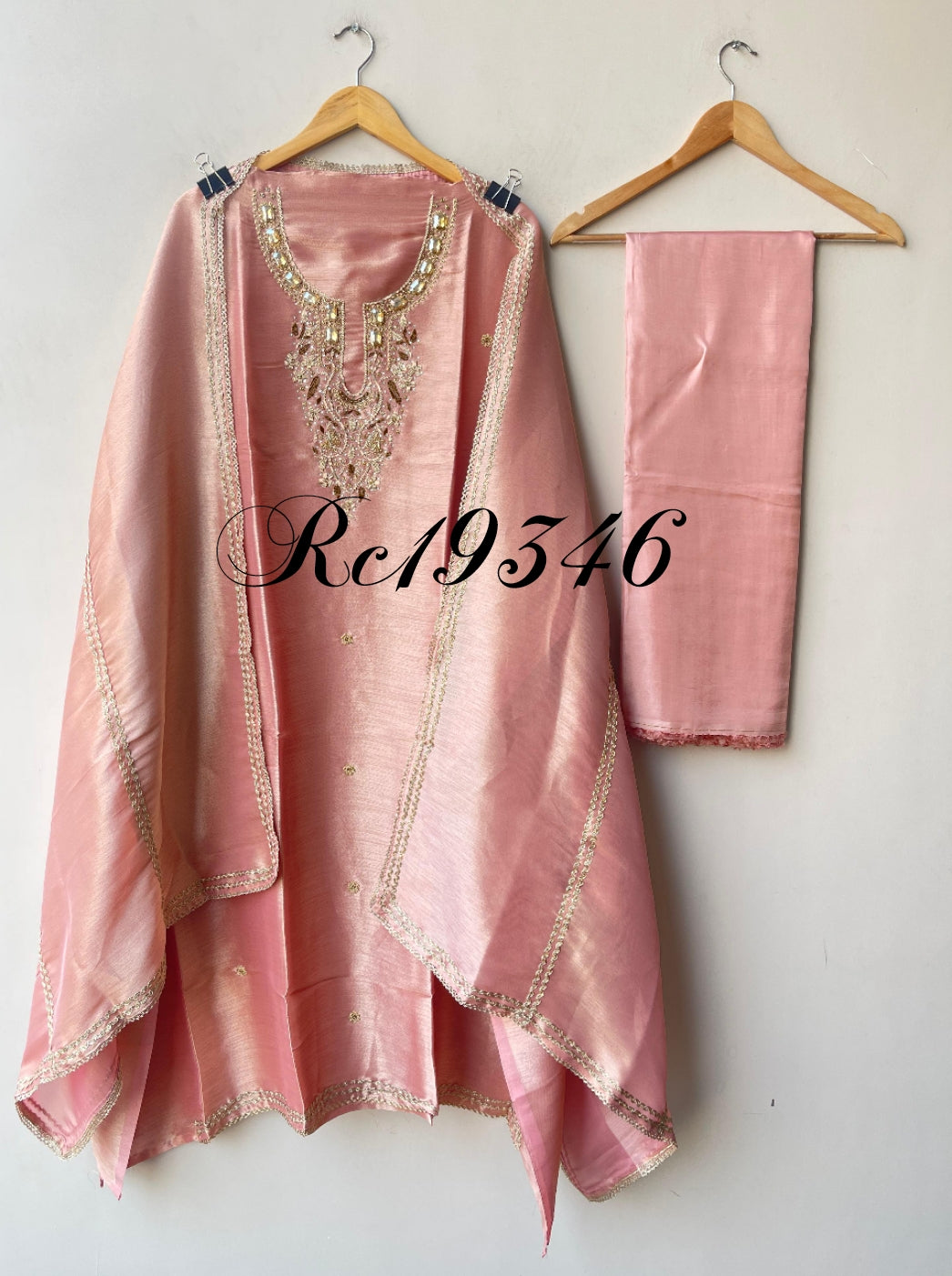 Shimmer Giraffe Silk Ladies Unstitched Suit