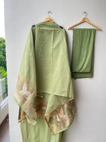 Banarasi mul chanderi ladies unstitched suit Rc19158 (b)
