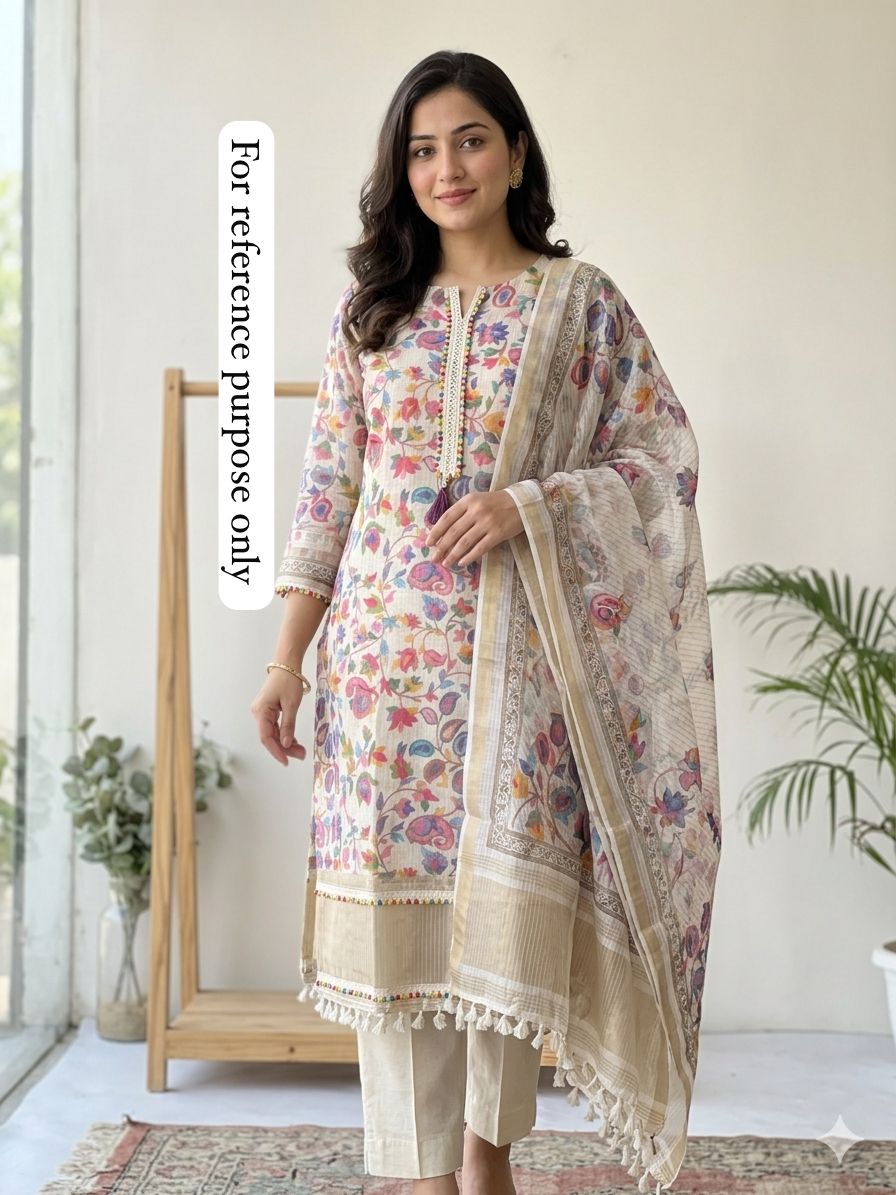 Banarasi Kota Doriya Printed Unstitched Ladies Suit RC-18854 – view 2