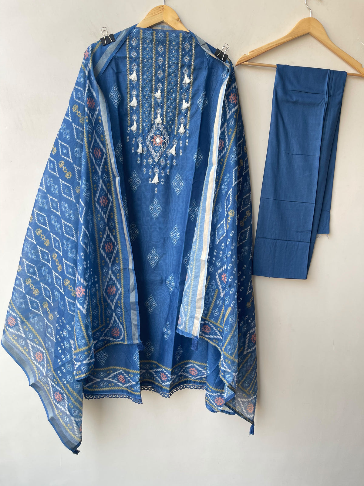 Elegant Mul Chanderi Maheshwari Printed Suit Set