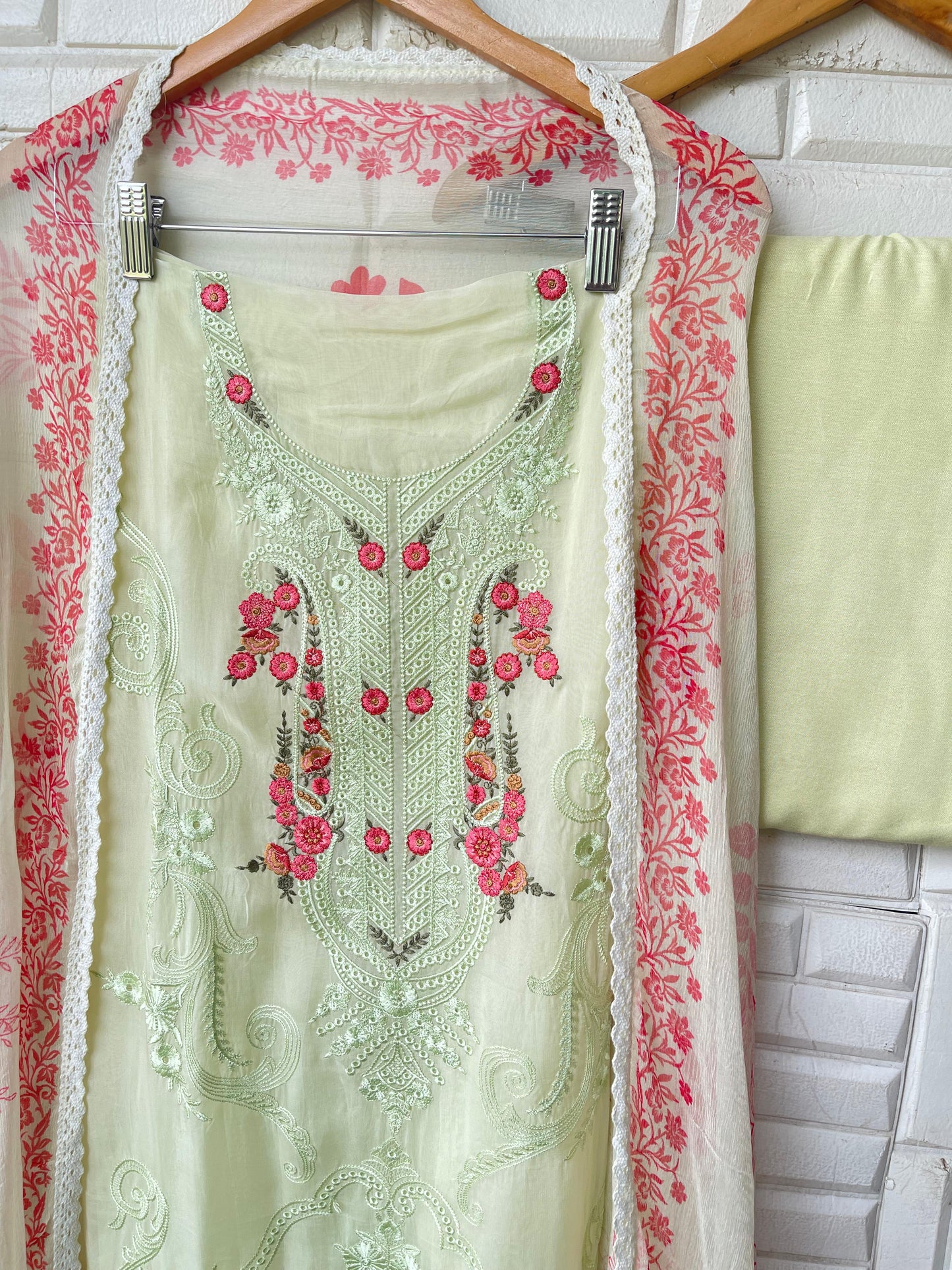 Organza unstitched ladies suit Rc17778 (c)