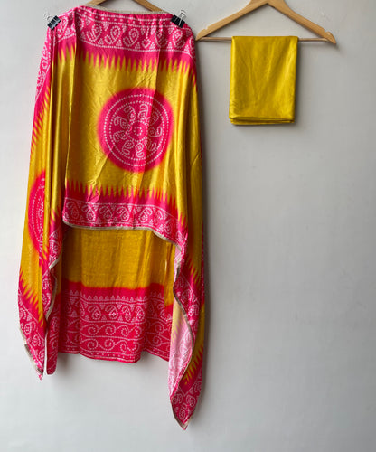 Gajji silk printed unstitched ladies suit Rc19236 (a)