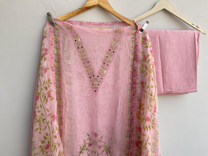 Organza printed unstitched ladies suit Rc18539 (a)