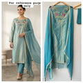 Shimmer crushed tissue unstitched ladies suit Rc19168 (c)