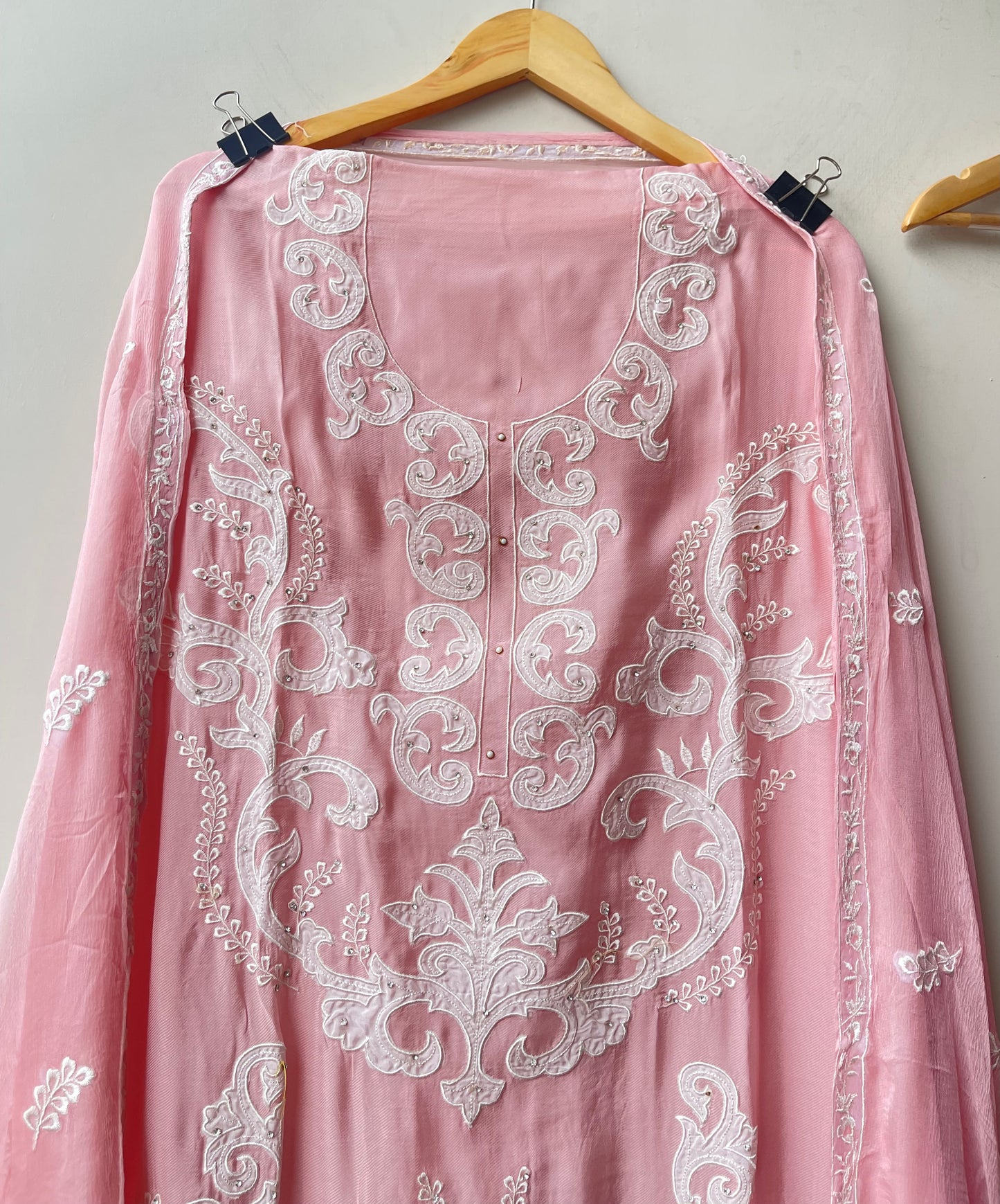 Organza Tuile fabric ladies unstitched suit Rc19131 (b)