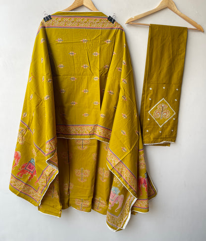 Cotton printed unstitched ladies suit Rc19306 (b)