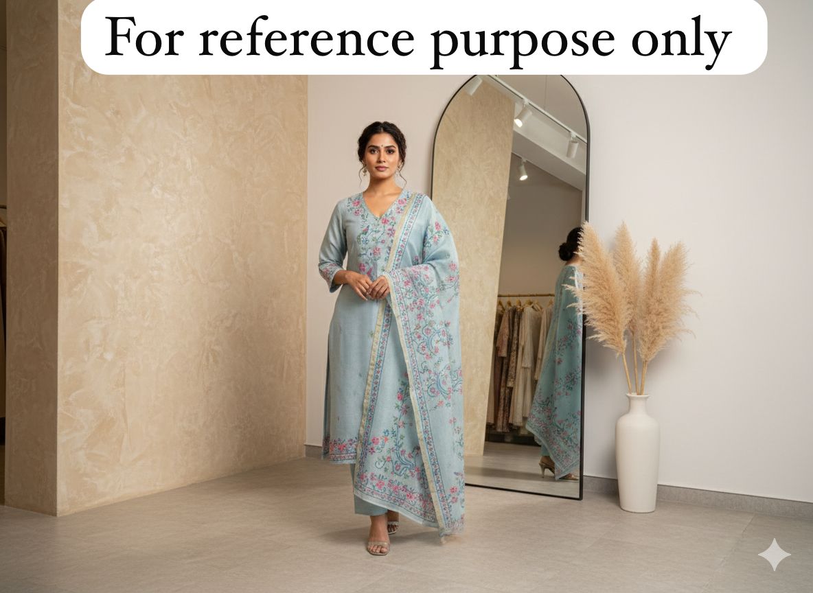 Linen unstitched ladies suit Rc18436