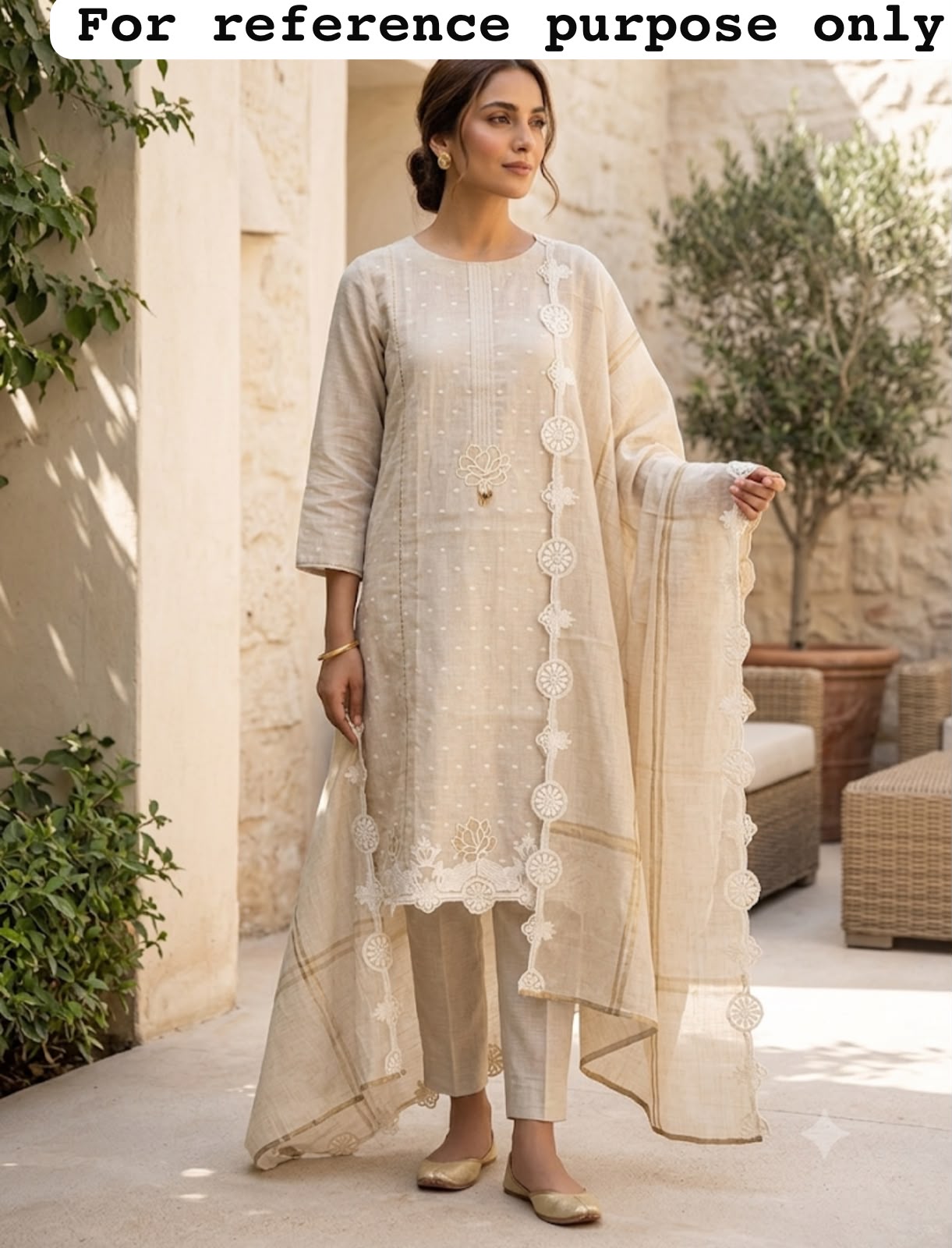 Self mul chanderi unstitched ladies suit Rc19151