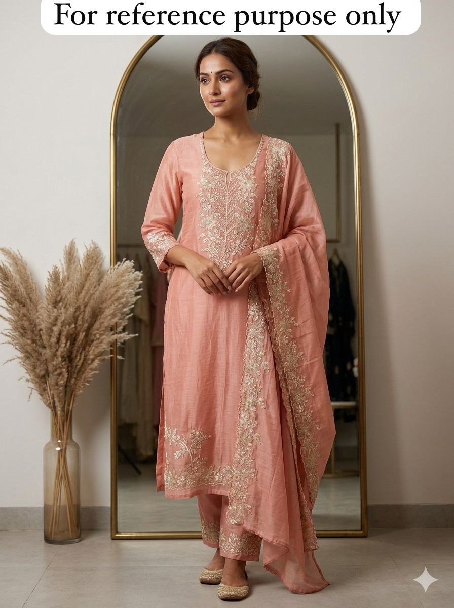 Pure mul chanderi unstitched ladies suit Rc18503 (a)