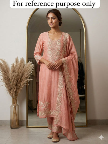 Pure mul chanderi unstitched ladies suit Rc18503 (a)