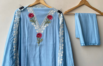 Mul chanderi unstitched ladies suit Rc19314