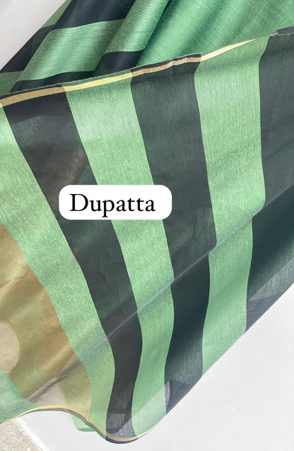 Chanderi silk unstitched ladies suit Rc17994 (a)