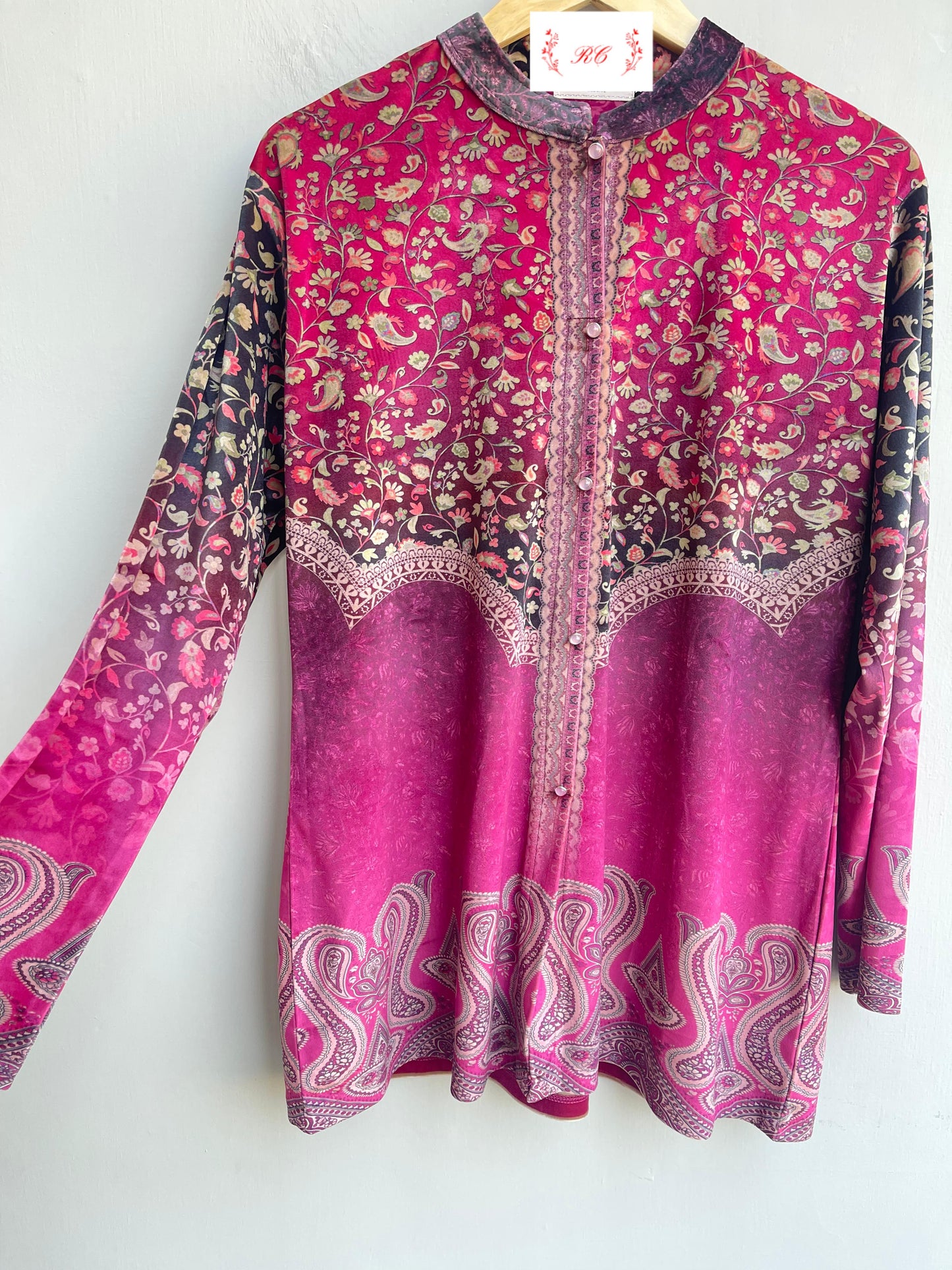 Stylish micra velvet readymade ladies coord set Rc18148