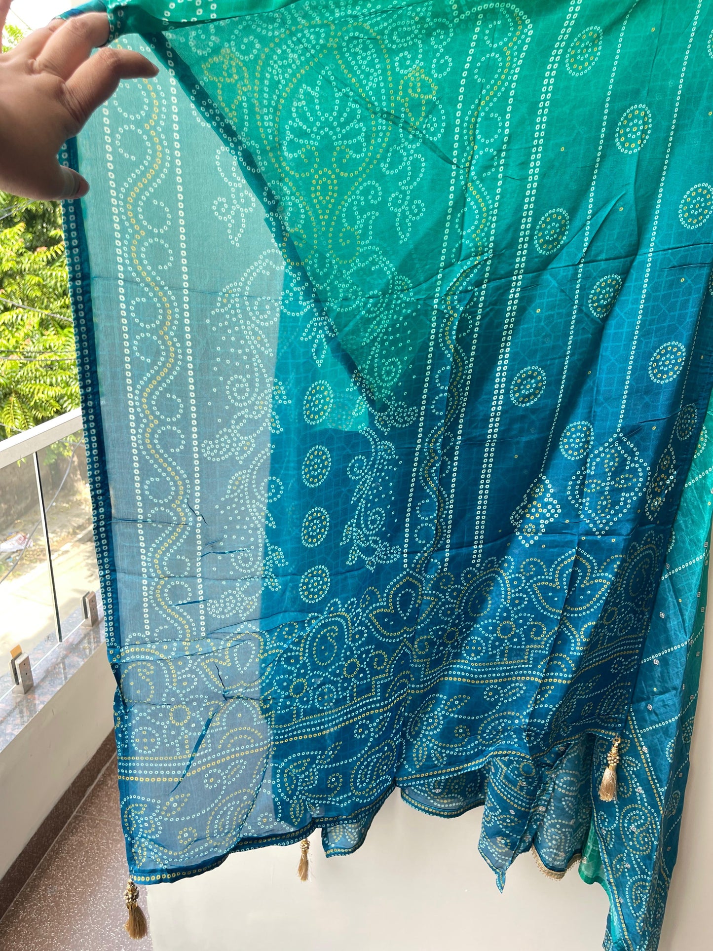 Double shaded banarasi ladies unstitched printed suit Rc19324
