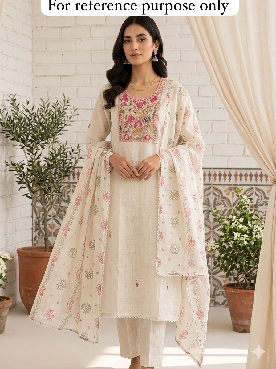 Soft Kota Doriya Unstitched Ladies Suit RC-18896(A)