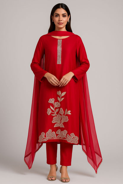 Organza unstitched ladies suit Rc17821 (a)