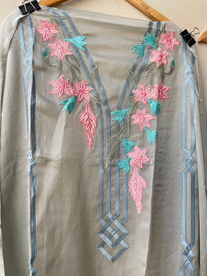 Organza Tuile unstitched ladies suit Rc19312 (c)