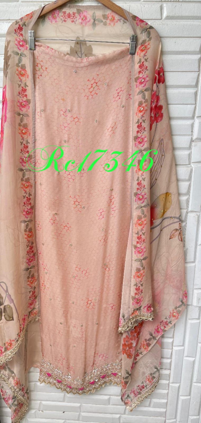 Organza Unstitched Ladies Suit RC-17346