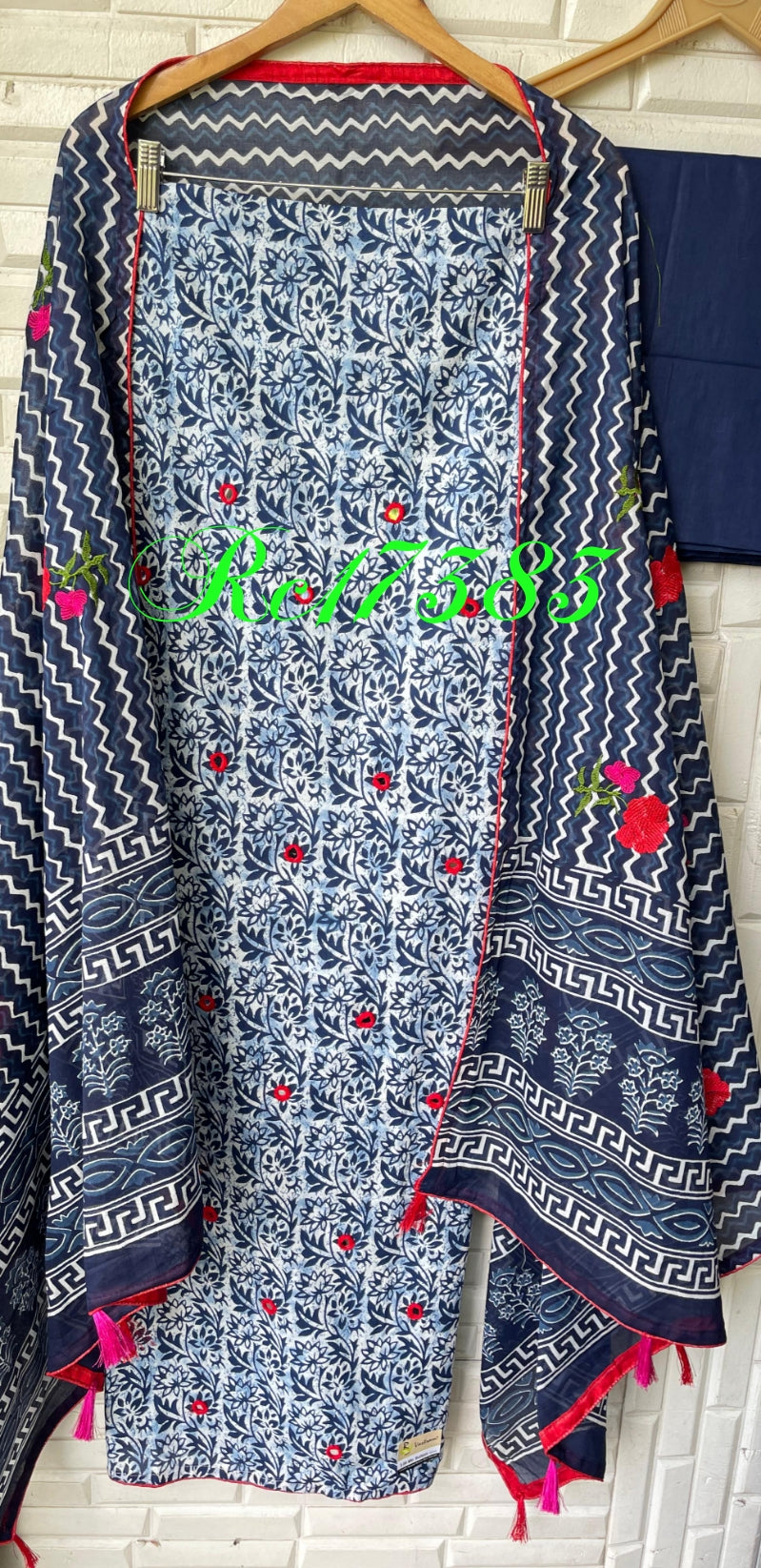 Cotton unstitched ladies suit Rc17383