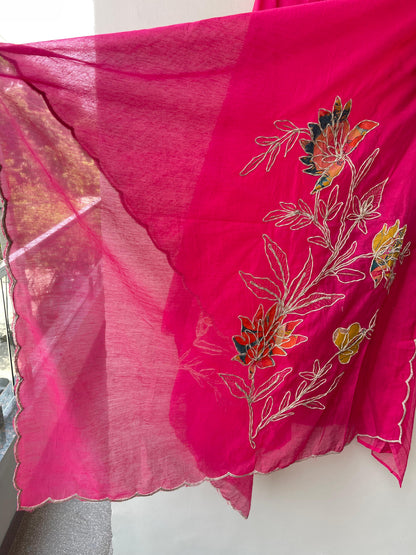 Mul chanderi unstitched ladies suit Rc18924 (b)