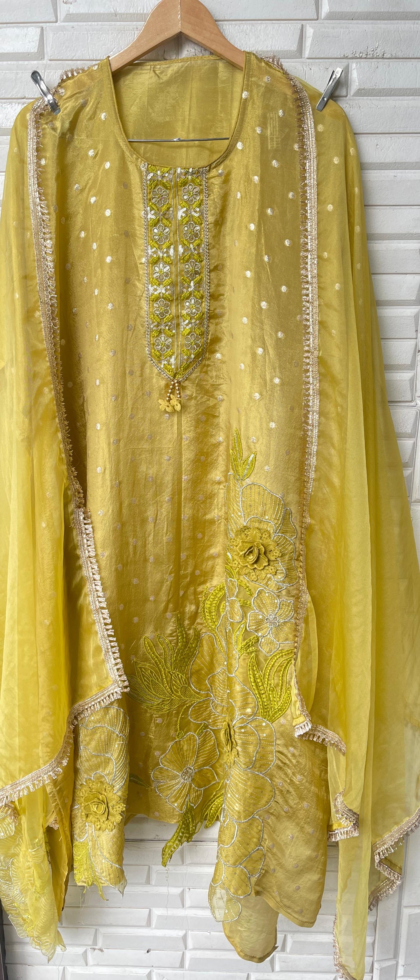 Shimmer banarasi silk unstitched ladies suit Rc17568 (b)