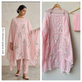 Mul Chanderi Unstitched Ladies Suit RC-18789